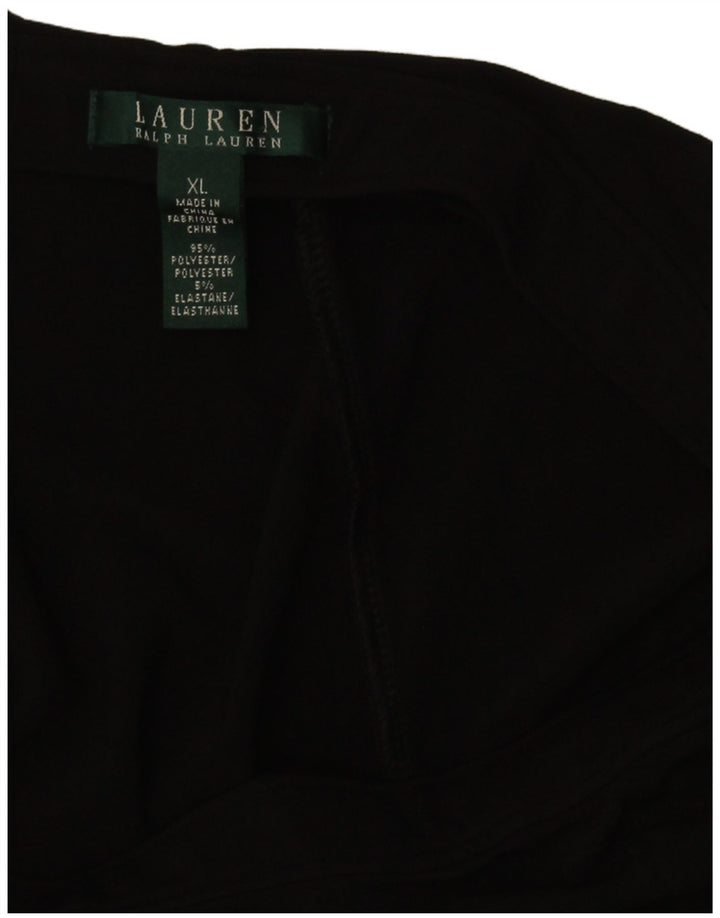 Ralph Lauren Short Cullotes Femme XL W40 Noir Polyester