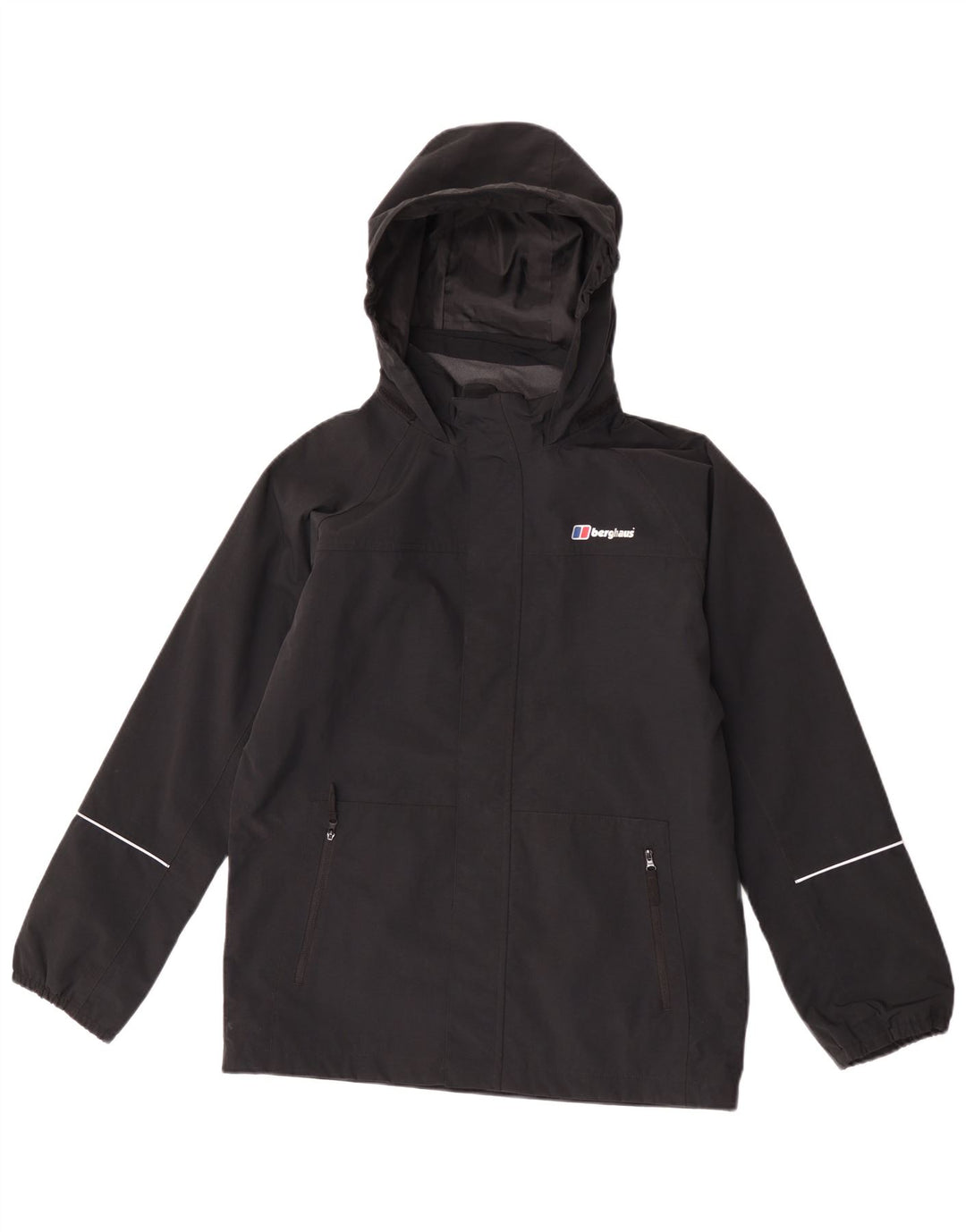 Berghaus Veste de Pluie à Capuche Garçon 12-13 Ans Noir Polyamide