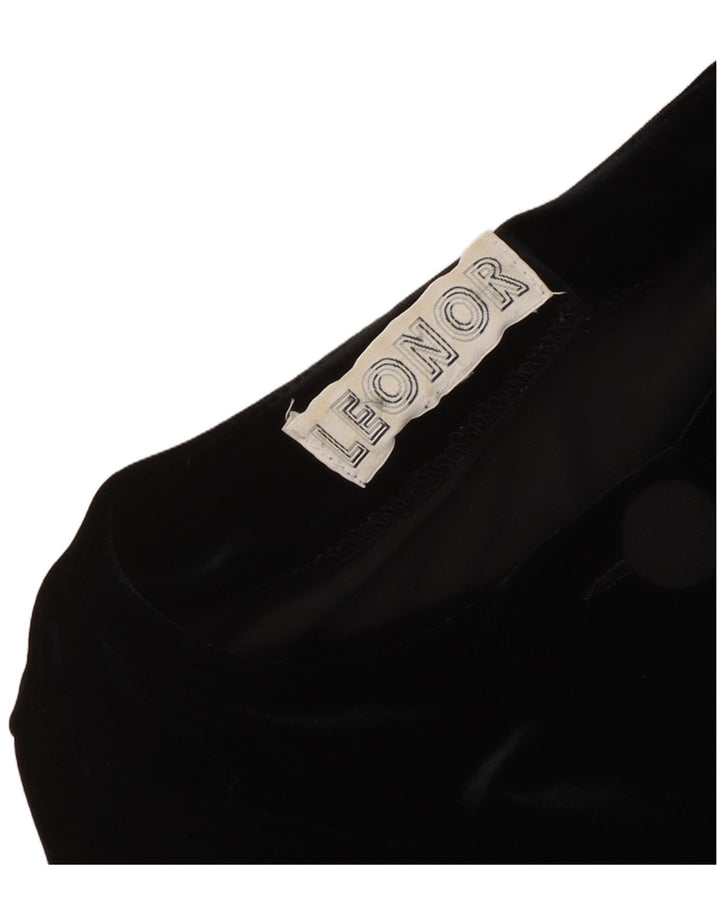Leonor Veste boléro en velours pour femme UK 12 Medium Noir