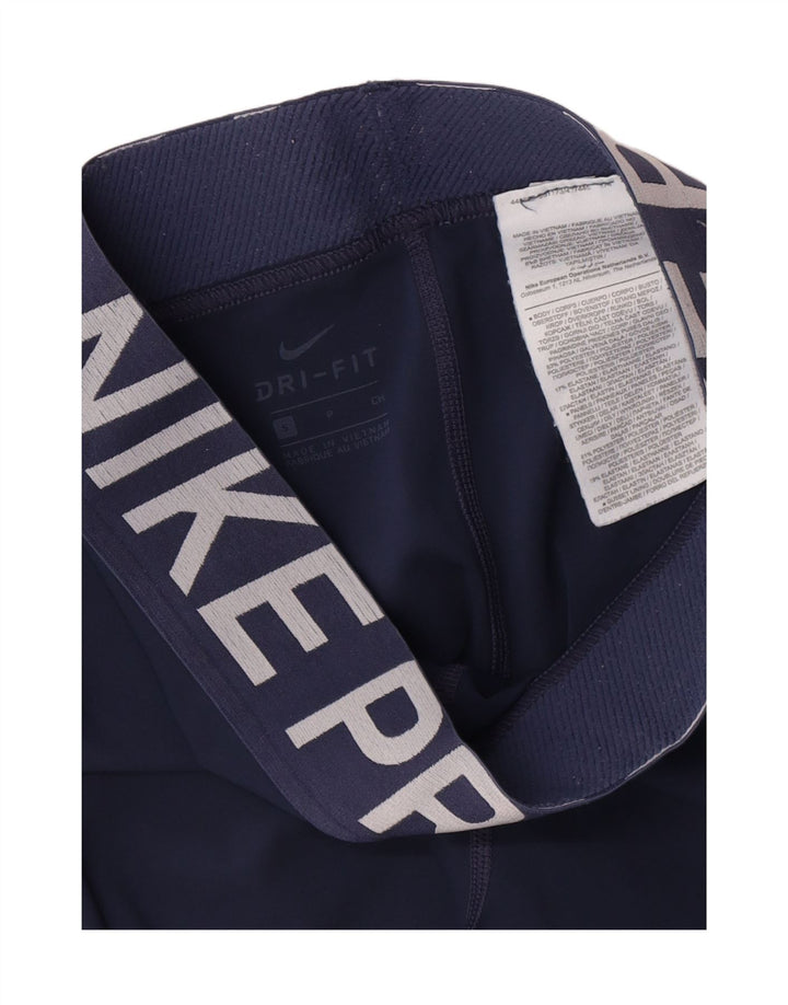 Nike Legging graphique Dri Fit pour femme UK 8 Small Bleu marine Polyester
