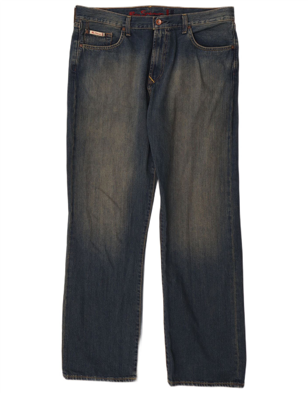 BEN SHERMAN Jean droit homme W36 L32 bleu coton