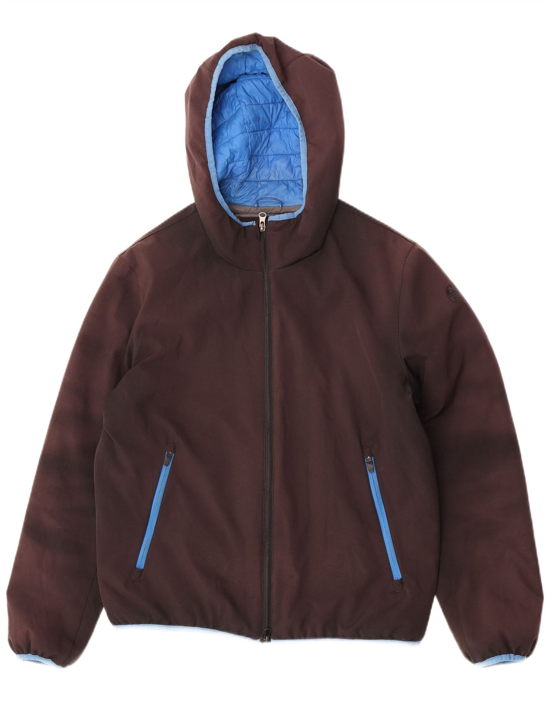 North Sails Veste matelassée à capuche pour homme UK 38 Gris moyen Colourblock