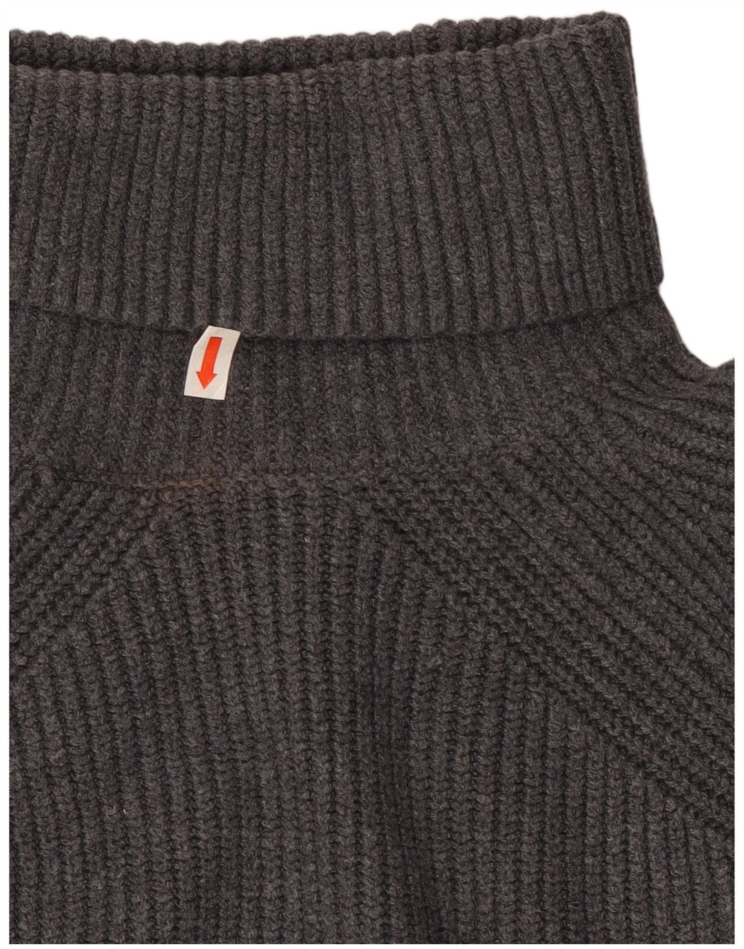 Marks & Spencer Pull court à col roulé pour femme UK 10 Petit Gris
