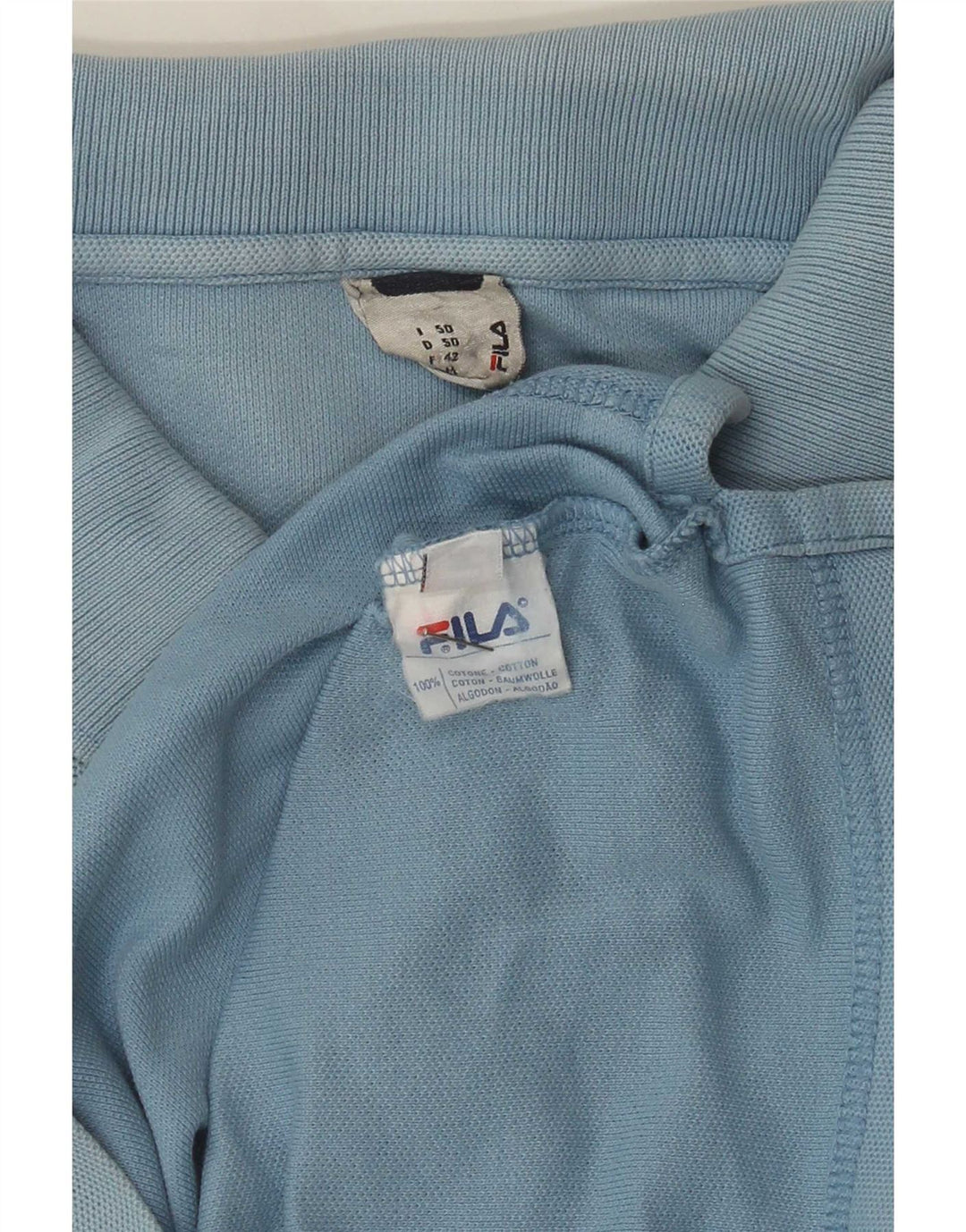 Fila Polo Homme IT 50 Bleu Moyen Coton