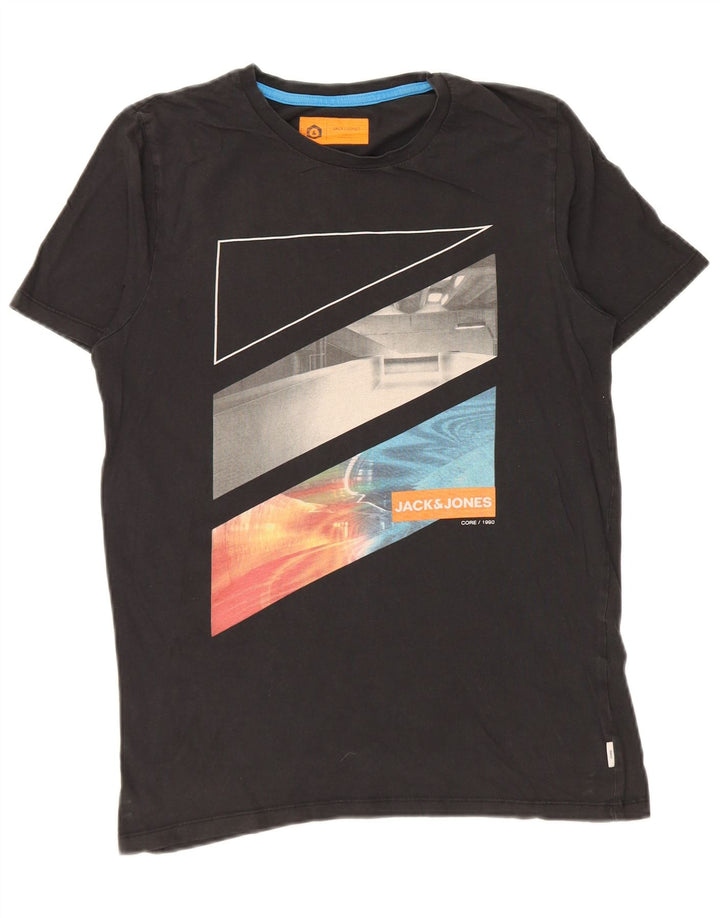 Jack & Jones T-Shirt Graphique Homme Petit Noir