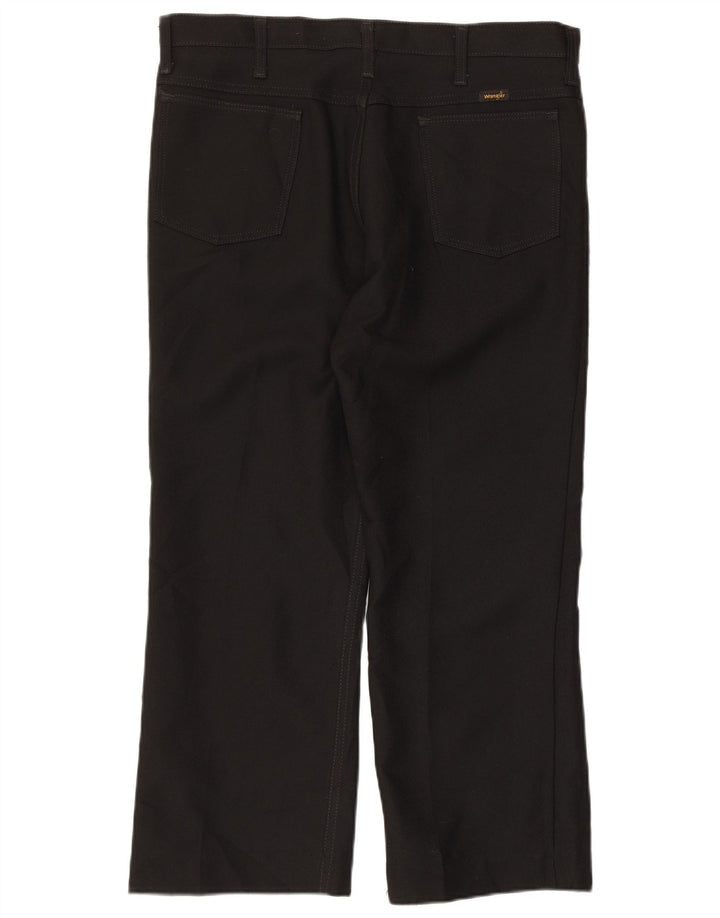 WRANGLER Pantalon décontracté droit pour homme W36 L26 Noir Polyester