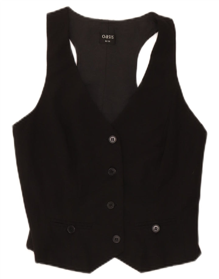 Oasis Gilet Femme UK 10 Petit Noir Polyester