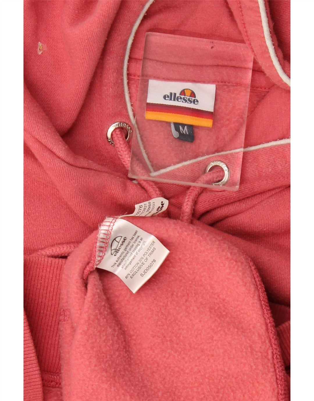 Ellesse Pull à capuche graphique en coton rouge moyen |