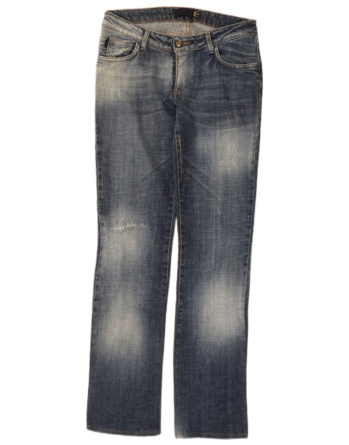 JUST CAVALLI Jean Bootcut Femme IT 42 Moyen W28 L31 Bleu Coton