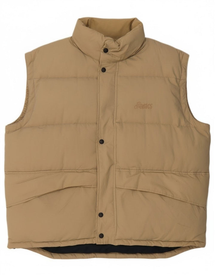 Asics Gilet rembourré homme UK 42 XL Beige Polyester