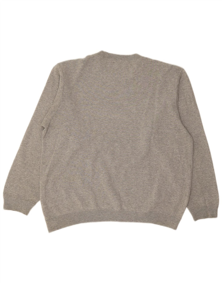 CHAMPION Sweat-Shirt Graphique Homme Gris Moyen Coton