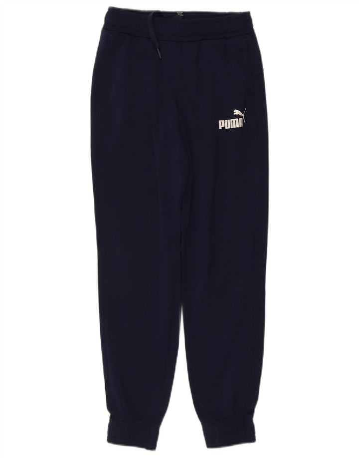 PUMA Pantalon de survêtement garçon 9-10 ans Bleu marine Polyester