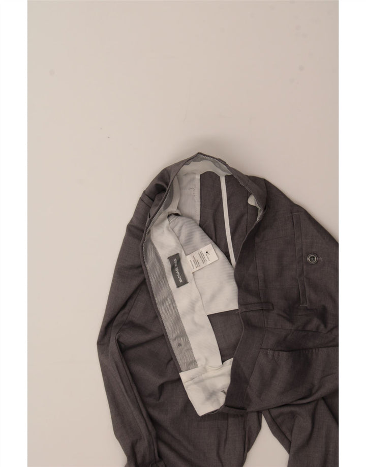 MICHAEL KORS Mens Straight Suit Trousers W33 L30 Grey Polyester Vintage Michael Kors and Second-Hand Michael Kors from Messina Hembry 