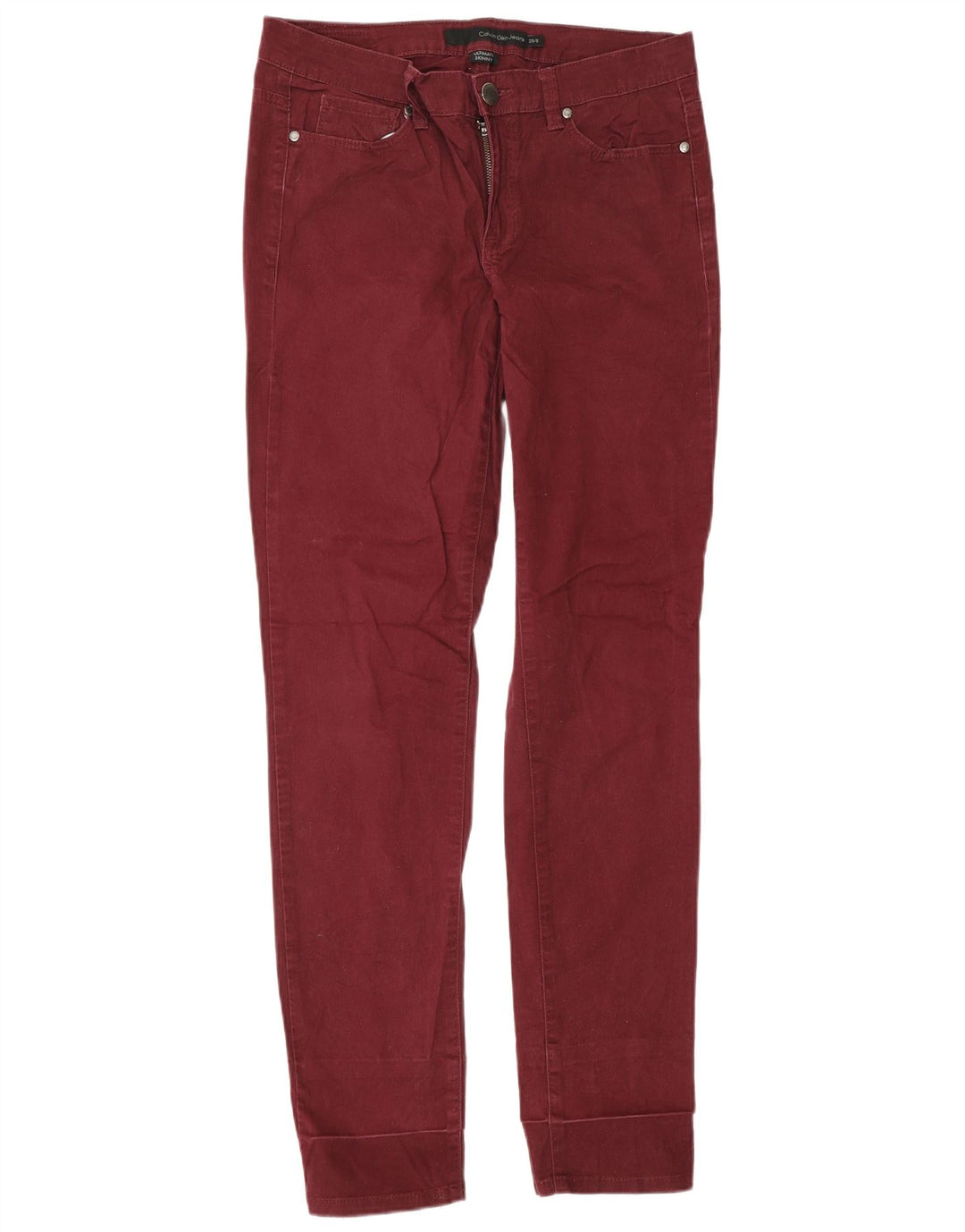 Calvin Klein Pantalon décontracté Ultimate pour femme US 8 Medium W29 L32 Bordeaux