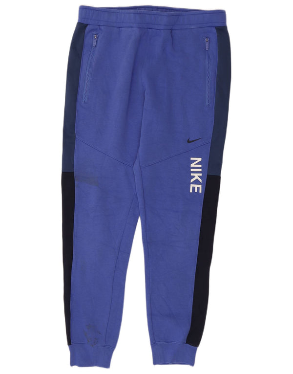 Pantalon de survêtement Nike Homme Pantalon de jogging en coton color block bleu moyen
