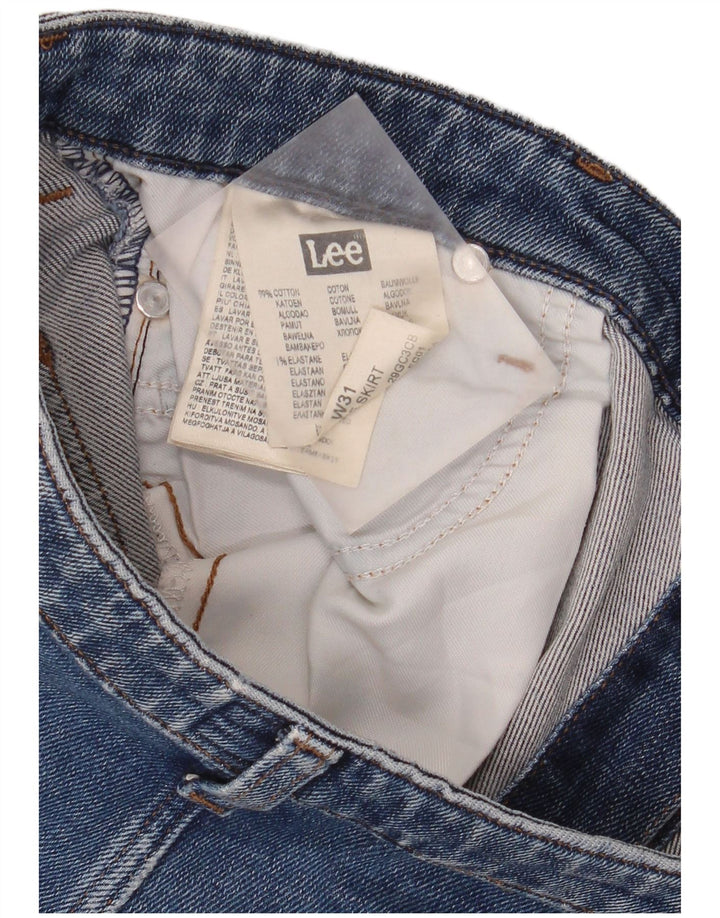 LEE Jupe en Jean Femme W31 Bleu Moyen Coton