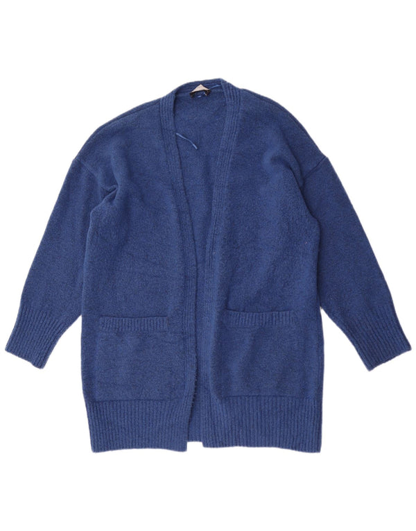 Marks & Spencer Pull cardigan long coupe ample pour femme UK 16 Large Bleu