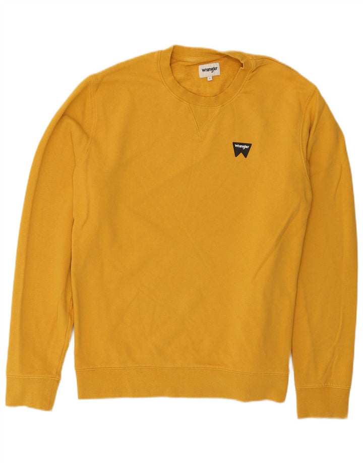 Wrangler Sweat-shirt pour homme en coton jaune Taille L