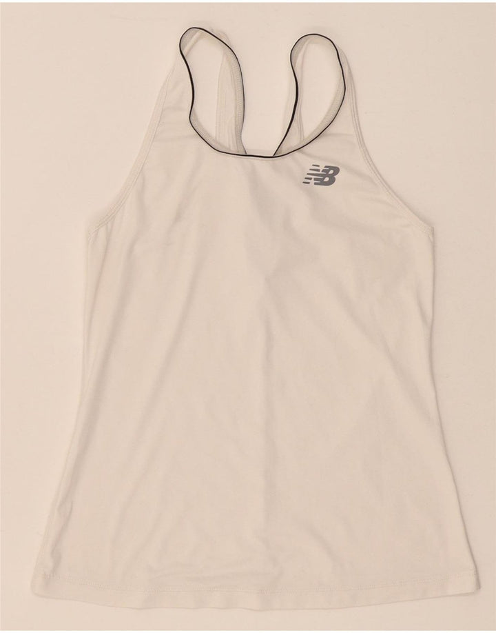 New Balance Débardeur pour femme UK 8 Small Blanc