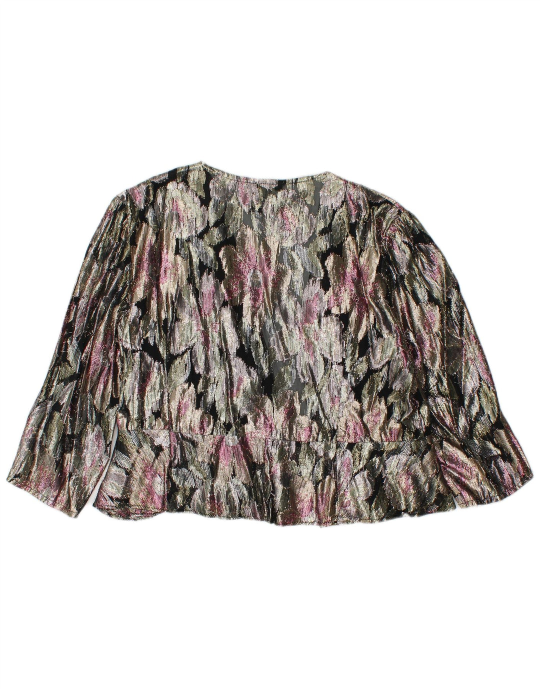 ARELLA Cardigan court pour femme UK 16 Grand motif floral multicolore