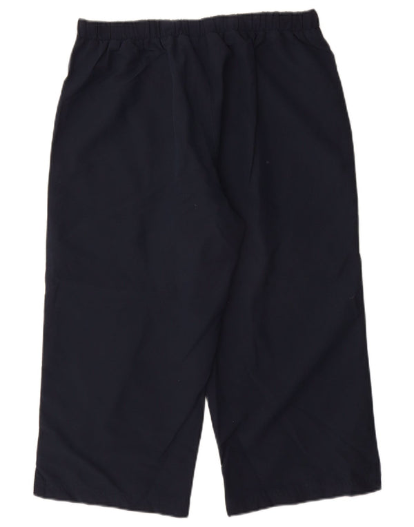 Reebok Pantalon de Survêtement Capri Femme UK 14 Large Bleu Marine Polyester
