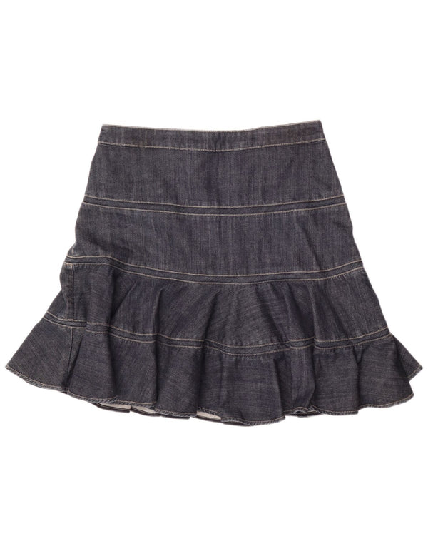 Karen Millen Jupe en jean pour femme W34 Large Bleu marine en coton