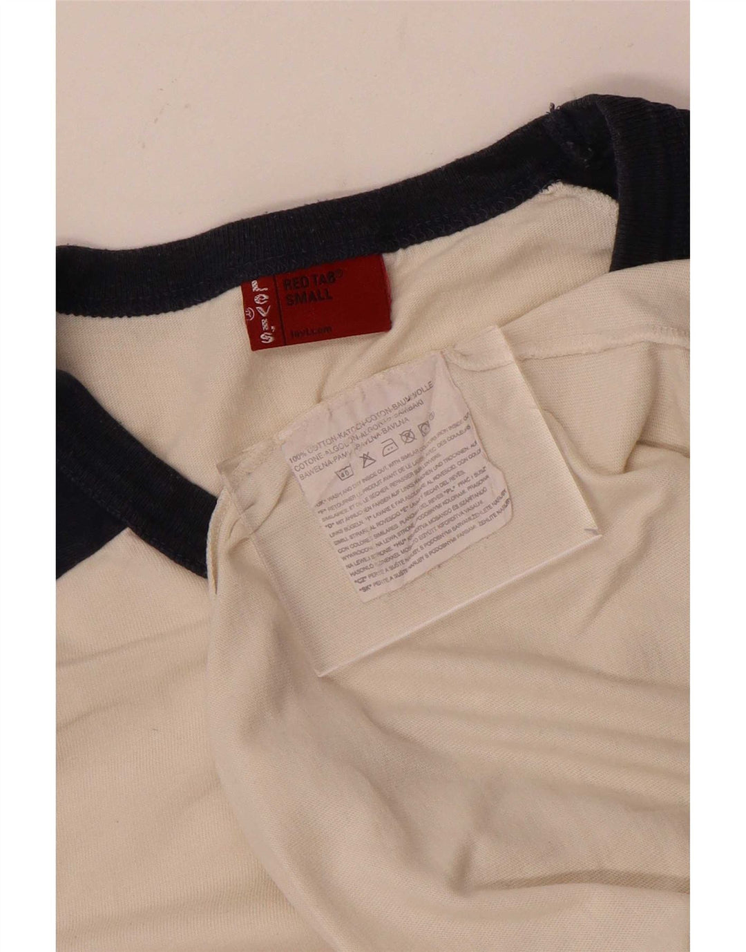 Levi's Haut Graphique à Manches Longues Homme Blanc Petit Coton