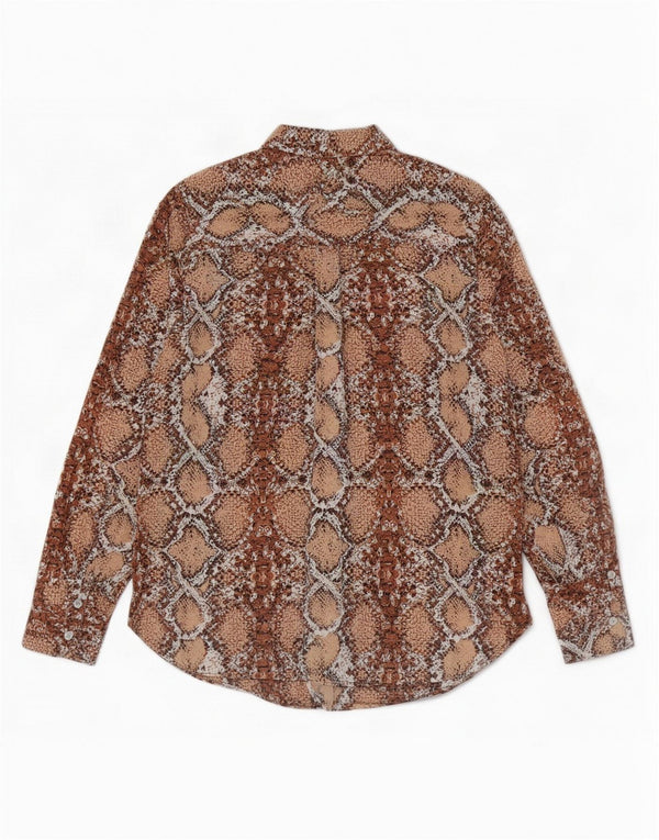 Marks & Spencer Chemisier Femme UK 8 Petit Marron Imprimé Animal Polyester