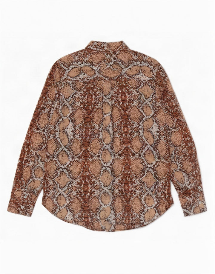 Marks & Spencer Chemisier Femme UK 8 Petit Marron Imprimé Animal Polyester