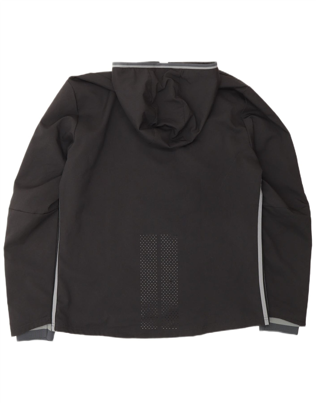 ADIDAS Veste de survêtement à capuche Climacool pour hommes, grand noir, polyester
