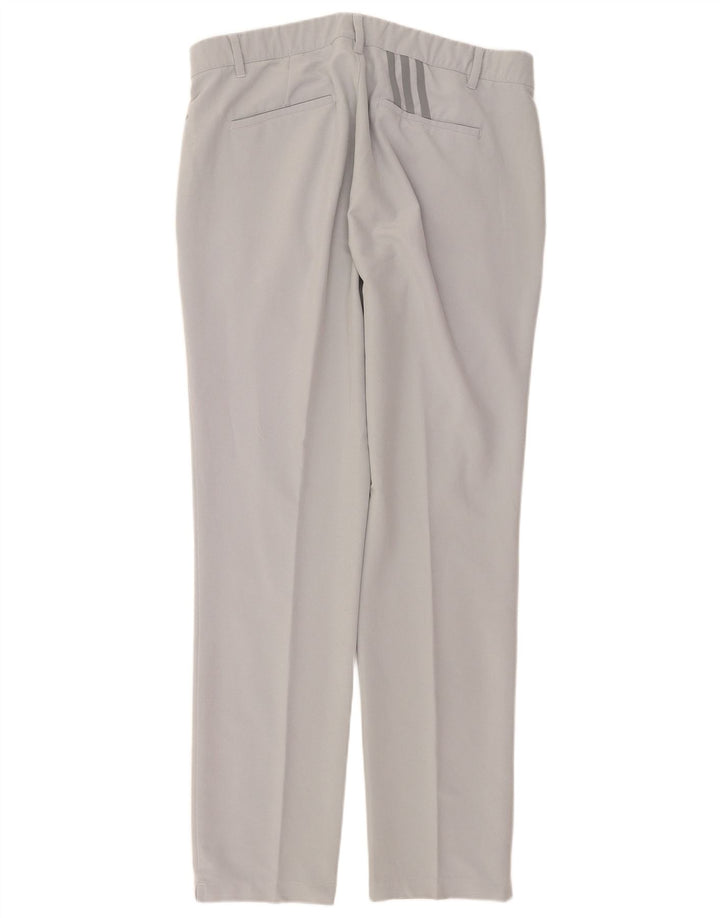 Adidas Pantalon Chino Droit Homme W36 L34 Gris Polyester