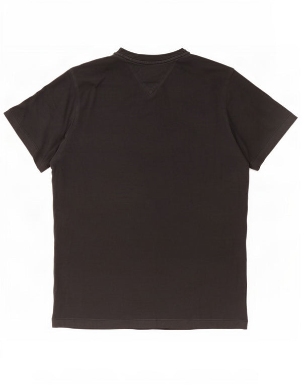Tommy Hilfiger T-Shirt Homme Noir Moyen Coton