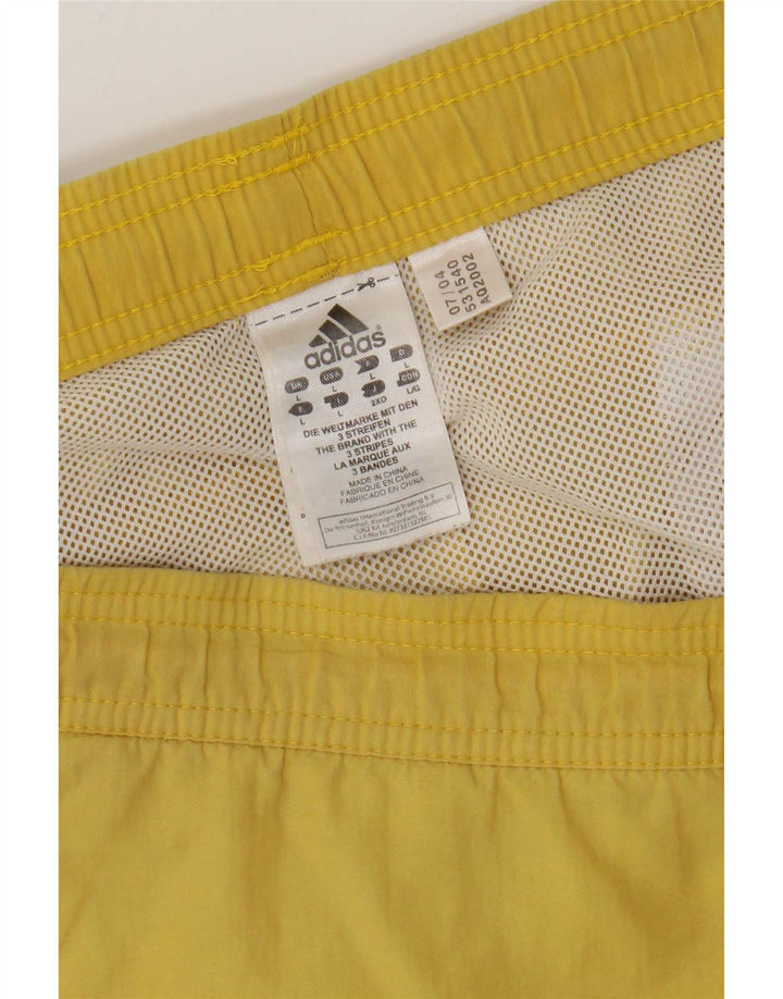 Adidas Short de bain cargo pour hommes, grand nylon jaune