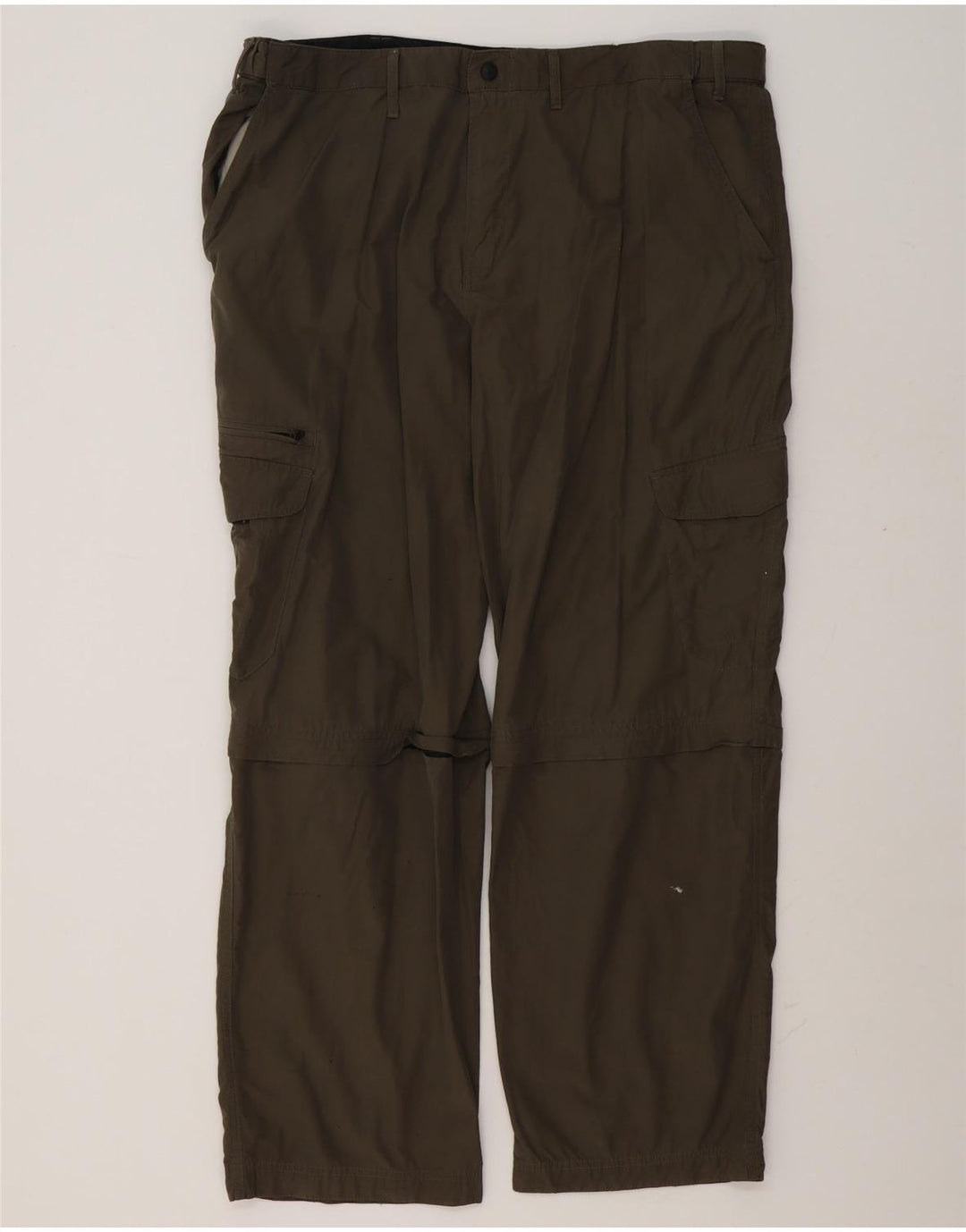 Marks & Spencer Pantalon Cargo Droit Blue Harbour Homme W42 L31 Kaki