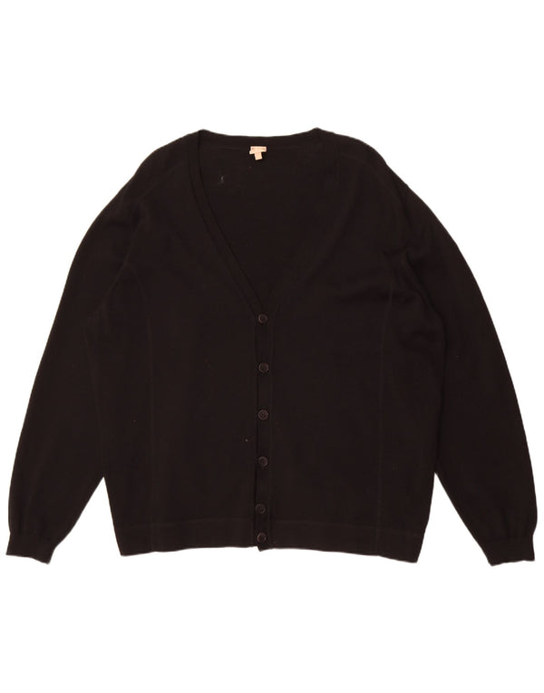 Marz Cardigan pour homme en laine vierge noire UK 46 2XL