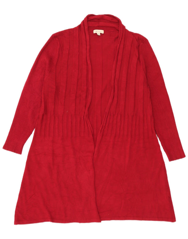Marks & Spencer Pull cardigan long autographe pour femme UK 10 Small Rouge
