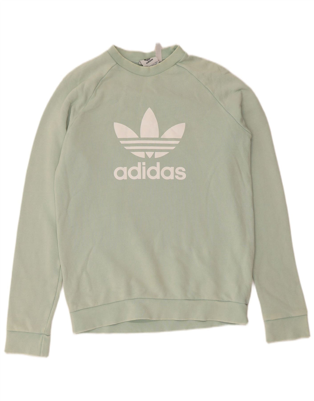 Adidas Sweat-shirt graphique pour homme Petit coton turquoise