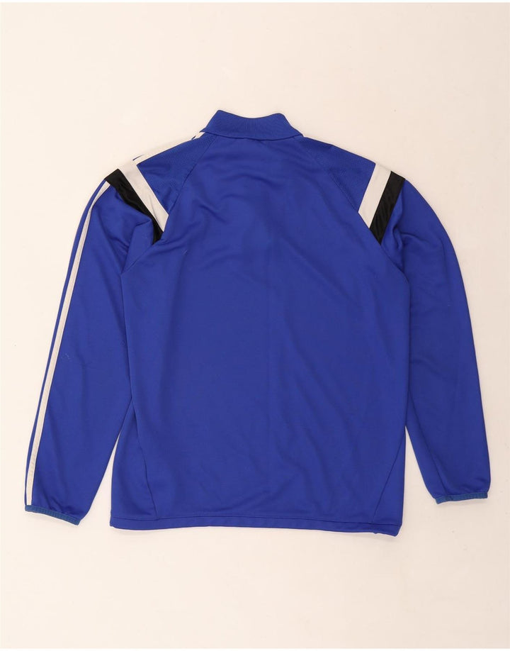 ADIDAS Haut de Survêtement Climalite Pullover Homme Bleu Moyen Colorblock