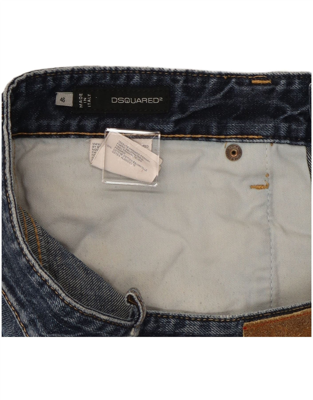 Dsquared Femme Jean Slim En Détresse IT 46 Large W32 L29 Coton Bleu
