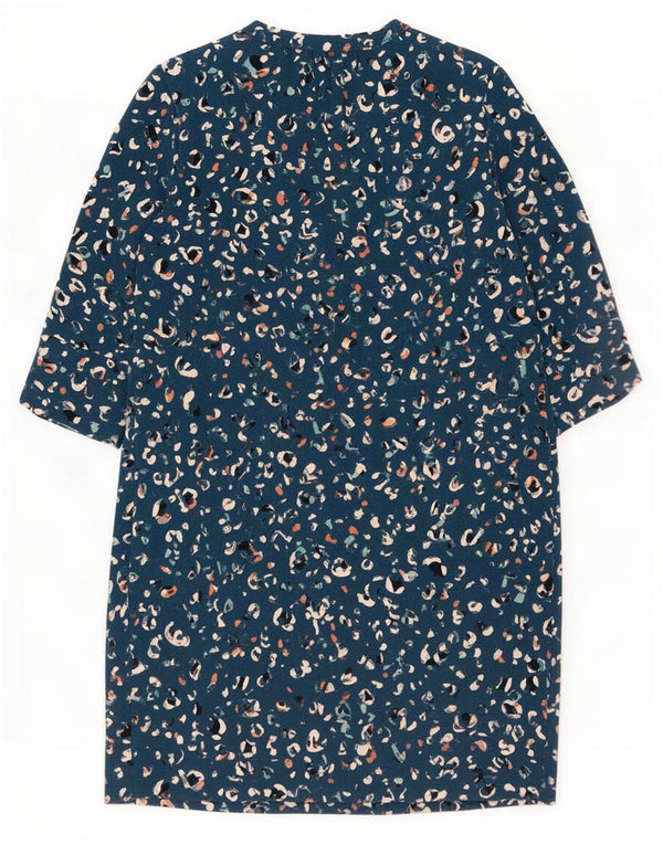 Marks & Spencer Robe droite pour femme UK 12 Bleu moyen Imprimé animal