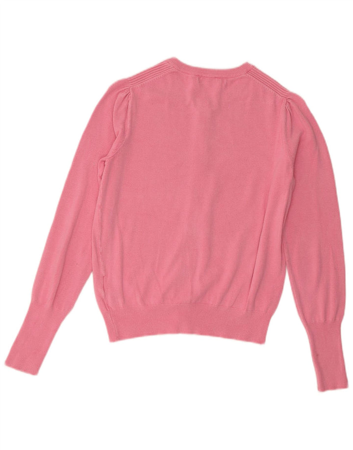 Marks & Spencer Pull Cardigan Femme UK 8 Petite Viscose Rose