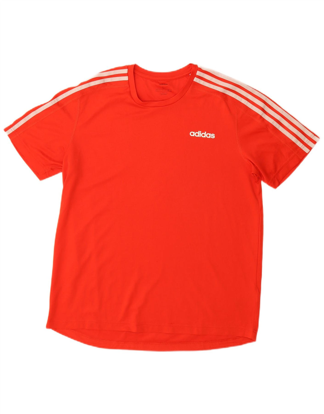 ADIDAS Hommes Climalite T-Shirt Haut Grand Rouge Polyester