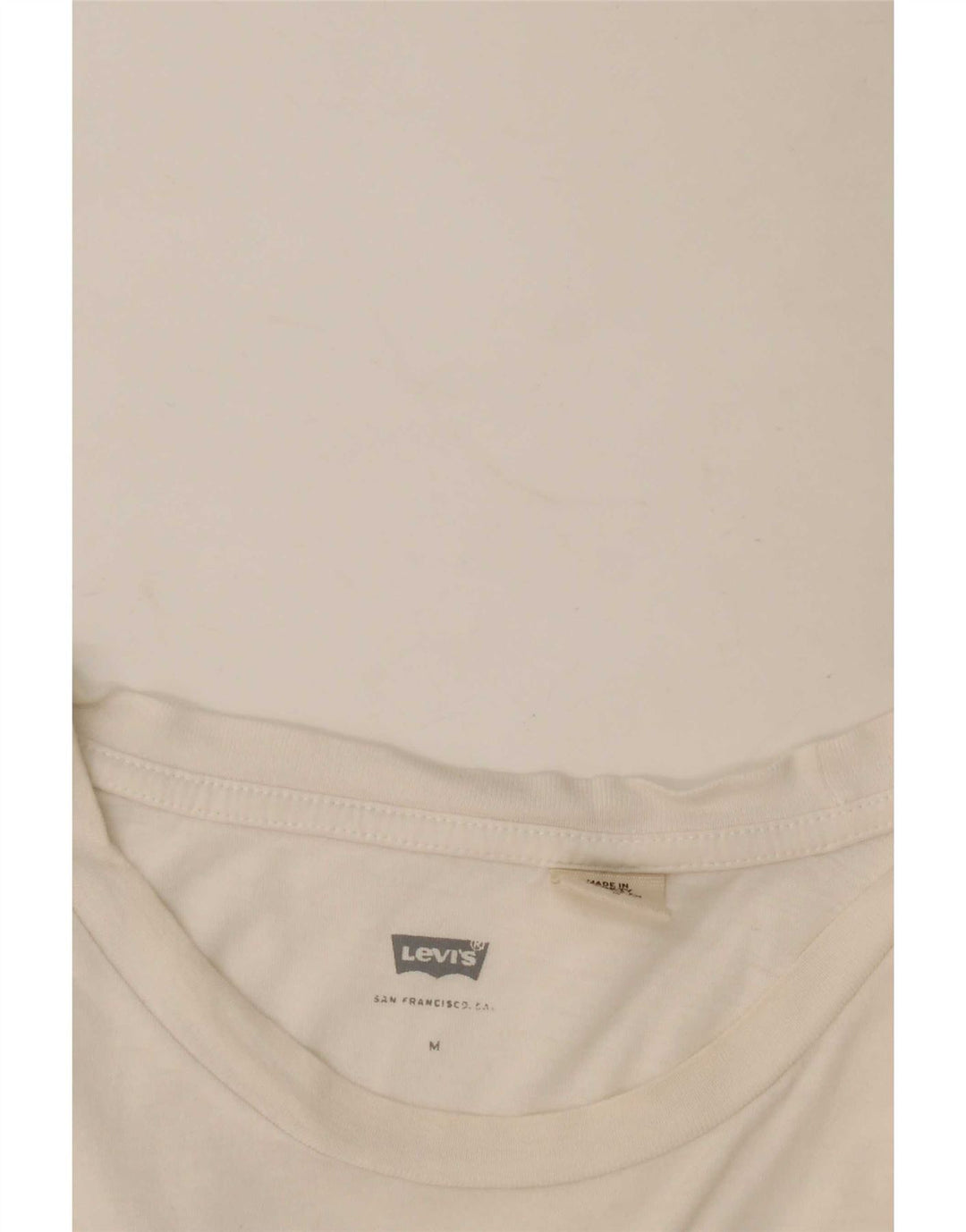 Levi's T-Shirt Graphique Femme UK 12 Blanc Moyen
