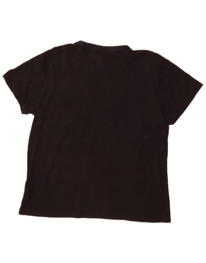 SUPERDRY T-Shirt Graphique Homme Top 2XL Noir Coton