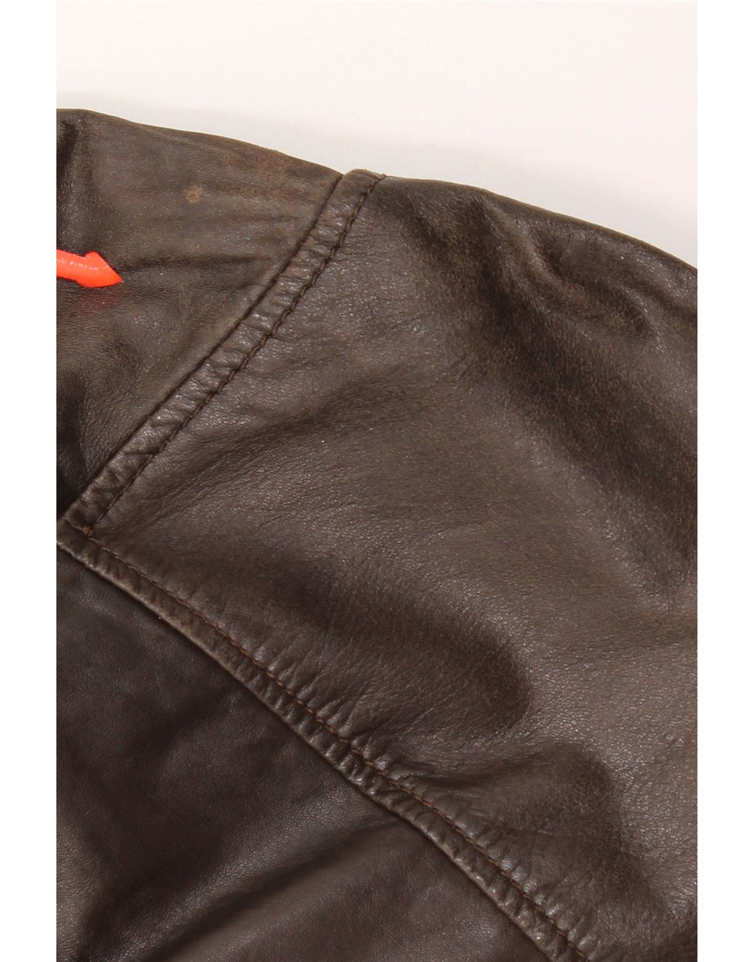 On Spirit Veste en Cuir Bomber Homme IT 48 Cuir Marron Moyen