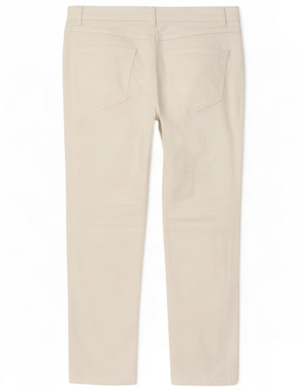 M&Co Jean droit pour femme UK 18 XL W40 L28 Blanc Coton