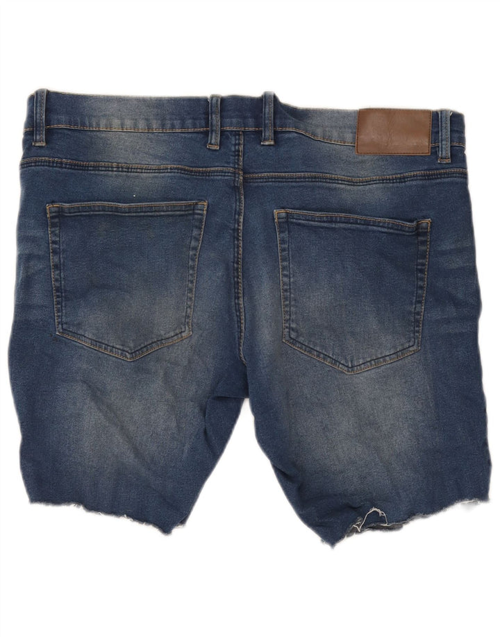 French Connection Short en Jean Skinny W32 Homme Bleu Moyen Coton