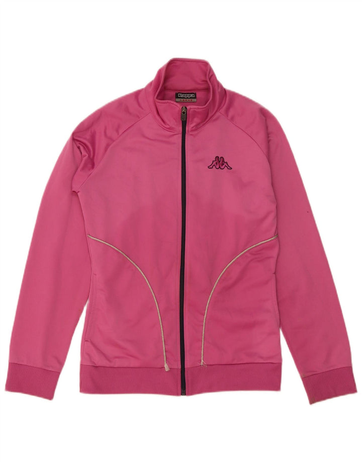 Kappa Veste de survêtement pour femme UK 14 Large Rose Polyester