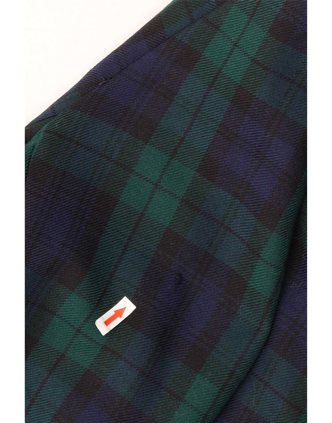 Marks & Spencer Veste blazer double boutonnage pour homme UK 44 2XL Vert à carreaux