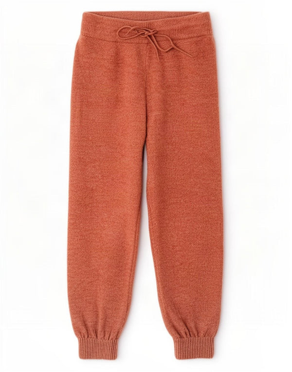Zara Pantalon de survêtement pour femme Joggers UK 12 Acrylique orange moyen